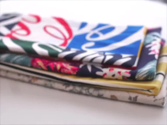 Customer Digital Printing L/V 10*10 Environmental Breathable and Comfortable Textile Linen Fabric